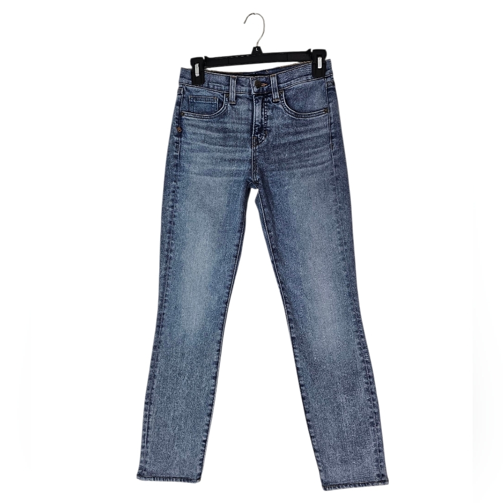 Veronica Beard Emma Skinny Mid Rise Light Ankle Blue Jeans 25 Preowned
